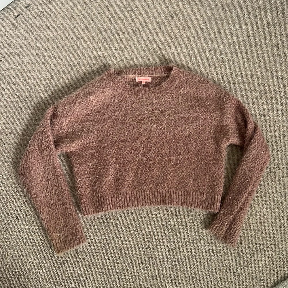 Renamed size small pink eyelash sweater